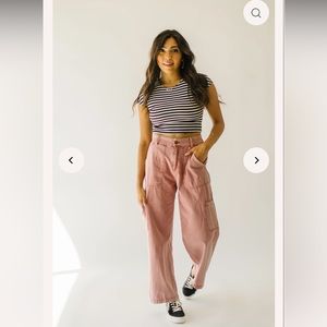 Pink Cargo Pants